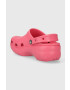 Crocs papuci Classic Platform Clog femei culoarea roz cu platforma 206750 - Pled.ro