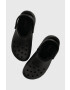 Crocs papuci Classic Platform Lined Clog femei culoarea negru cu platforma 207938 - Pled.ro