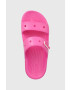 Crocs papuci Classic Sandal femei culoarea roz 206761 206761.6UB-6UB - Pled.ro