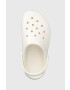 Crocs papuci Crocband Clean Clog culoarea alb 208371 - Pled.ro