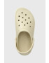 Crocs papuci Crocband Clean Clog femei culoarea bej 208371 - Pled.ro