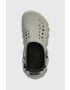 Crocs papuci Echo Clog femei culoarea gri 207937 - Pled.ro