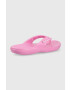 Crocs șlapi CLASSIC 207713 femei culoarea violet cu toc plat 207713.6SW-TAFFY.PINK - Pled.ro