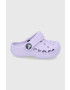 Crocs slapi copii culoarea negru - Pled.ro