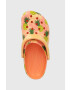 Crocs slapi copii culoarea portocaliu - Pled.ro