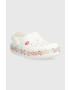 Crocs slapi copii culoarea alb - Pled.ro