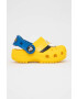 Crocs slapi copii culoarea galben - Pled.ro