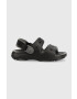 Crocs slapi copii culoarea negru - Pled.ro