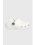 Crocs slapi copii Classic Clog culoarea alb - Pled.ro