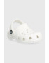 Crocs slapi copii Classic Clog culoarea alb - Pled.ro