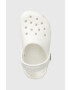 Crocs slapi copii Classic Clog culoarea alb - Pled.ro