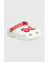 Crocs slapi copii CLASSIC DISNEY MINNIE culoarea alb - Pled.ro