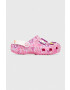 Crocs slapi copii CLASSIC HELLO KITTY culoarea roz - Pled.ro