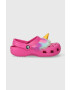 Crocs slapi copii Classic I Am Unicorn culoarea roz - Pled.ro