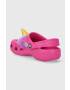 Crocs slapi copii Classic I Am Unicorn culoarea roz - Pled.ro