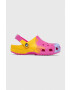 Crocs slapi copii CLASSIC OMBRE CLOG culoarea violet - Pled.ro