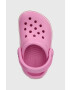 Crocs slapi copii CROCBAND CLEAN CLOG culoarea roz - Pled.ro