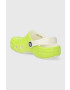 Crocs slapi copii Glow In The Dark culoarea verde - Pled.ro