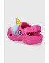 Crocs slapi copii I AM UNICORN culoarea roz - Pled.ro