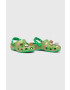 Crocs slapi copii MINECRAFT ELEVATED CLOG culoarea verde - Pled.ro