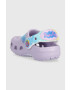 Crocs slapi copii Pepppa Pig culoarea violet - Pled.ro