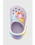 Crocs slapi copii Pepppa Pig culoarea violet - Pled.ro