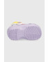 Crocs slapi copii Pepppa Pig culoarea violet - Pled.ro