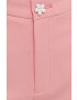 Custommade pantaloni din lana Petry femei culoarea roz lat high waist - Pled.ro