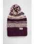 Dakine caciula Davina Beanie culoarea violet din tricot gros - Pled.ro