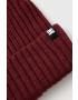 DC caciula culoarea bordo din tricot gros - Pled.ro