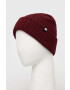 DC caciula culoarea bordo din tricot gros - Pled.ro