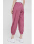 Deha pantaloni femei culoarea roz high waist - Pled.ro