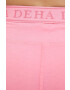 Deha pantaloni scurti femei culoarea violet cu imprimeu medium waist - Pled.ro