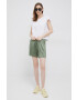 Deha pantaloni scurti femei culoarea verde modelator high waist - Pled.ro