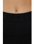 Deha pantaloni scurti femei culoarea negru neted medium waist - Pled.ro