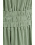 Deha rochie din bumbac culoarea verde maxi evazati - Pled.ro