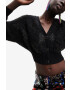 Desigual cardigan femei culoarea negru - Pled.ro