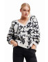 Desigual cardigan femei culoarea bej - Pled.ro