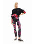 Desigual colanti femei culoarea negru modelator - Pled.ro