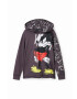 Desigual hanorac de bumbac pentru copii x Disney culoarea negru cu glugă modelator - Pled.ro