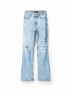 Desigual jeansi femei high waist - Pled.ro