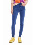 Desigual jeansi femei culoarea albastru marin - Pled.ro