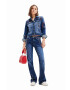 Desigual jeansi femei medium waist - Pled.ro