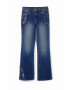 Desigual jeansi femei medium waist - Pled.ro