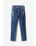 Desigual jeansi femei high waist - Pled.ro