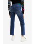 Desigual jeansi femei high waist - Pled.ro