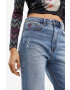 Desigual jeansi femei high waist - Pled.ro