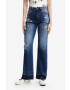 Desigual jeansi femei high waist - Pled.ro