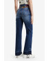 Desigual jeansi femei high waist - Pled.ro