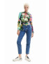 Desigual jeansi femei high waist - Pled.ro